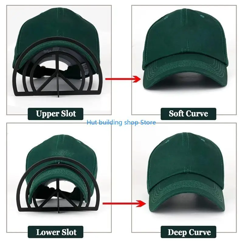 T21C 2PCS HAT BRIM BERDER NO تبخير مطلوب HAT Shaper Hat Bill Bender Slots Band