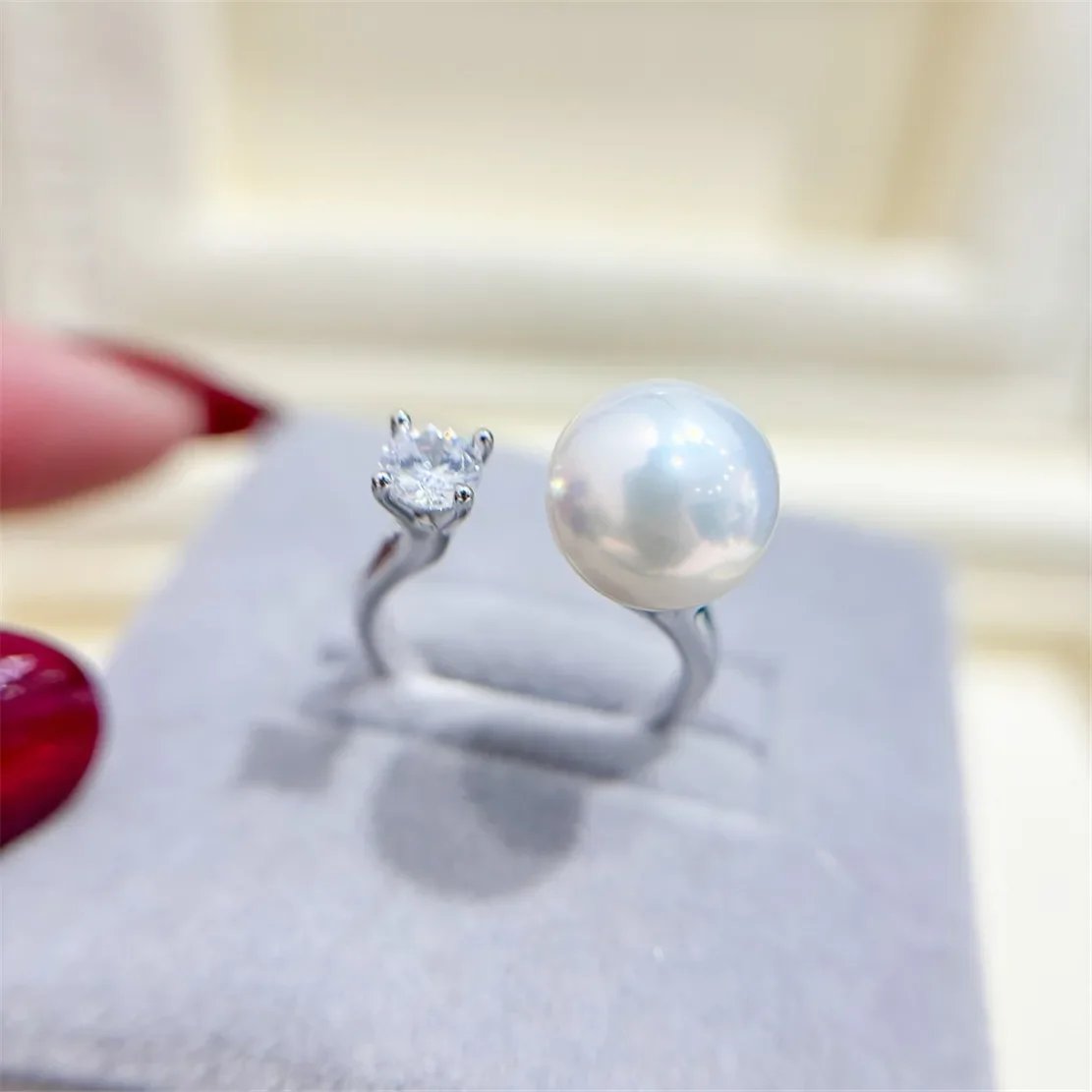 

Регулируемый держатель для колец из штампованного сплава с золотым покрытием из жемчуга, фурнитура для ювелирных изделий своими руками, принадлежности для рукоделия для колец ручной работы без жемчуга