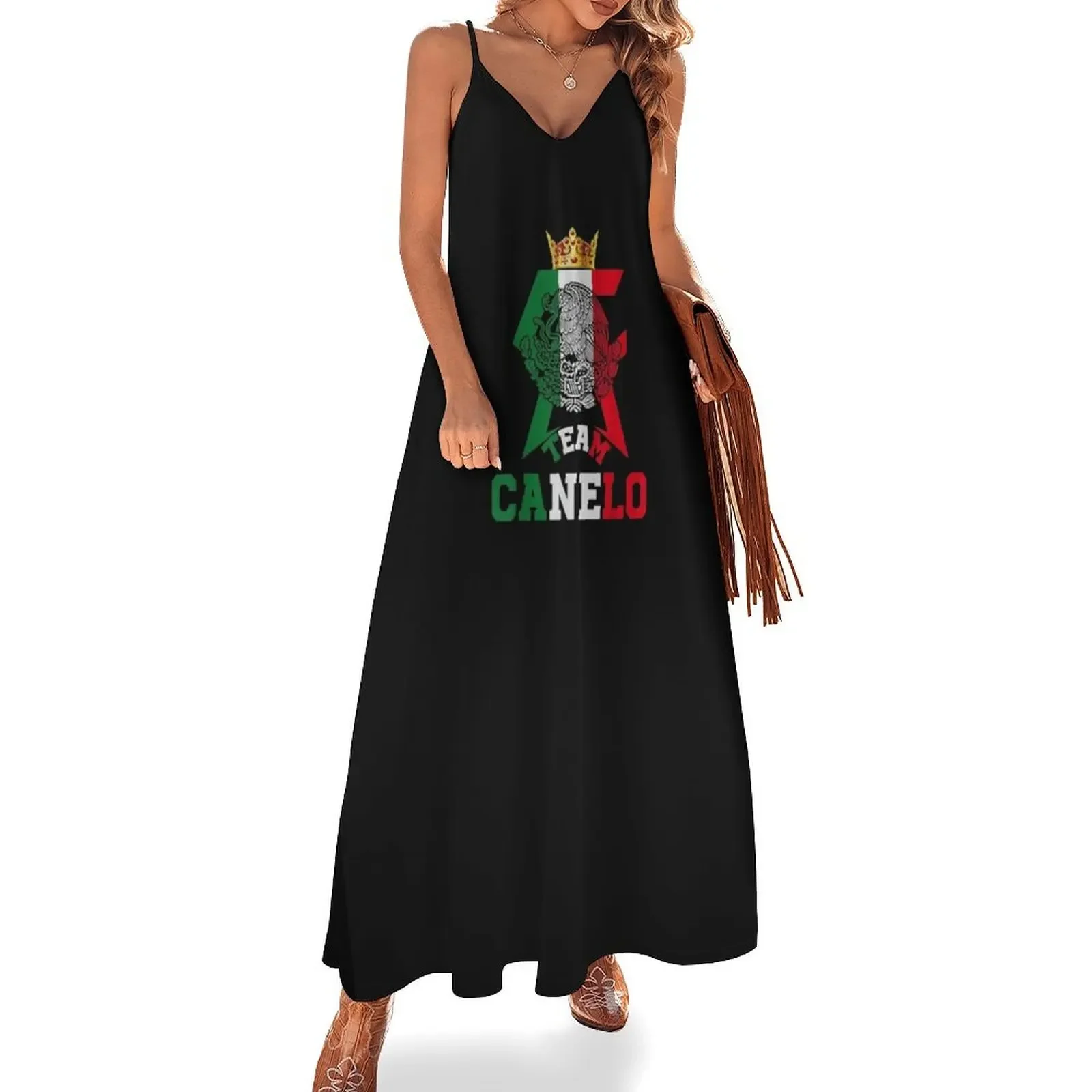 Camiseta de manga corta Canelo Alvarez, camiseta del equipo de México Canelo, vestido sin mangas, ropa de mujer, vestido de hadas