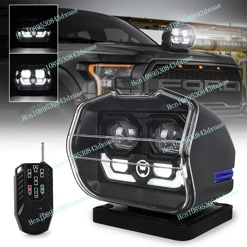 

Hot Sale 60W 360 Degree Rotating Wireless Remote Control Led Search Light for Marine Boats