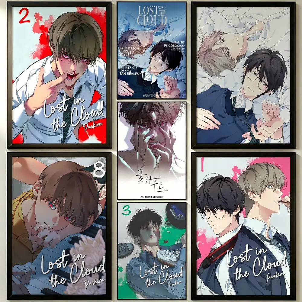 manhwa Lost in the Cloud Poster HD Poster Sophisticated Modern Aesthetic Wall Art For Living Room Bedroom Office Cafe Decor