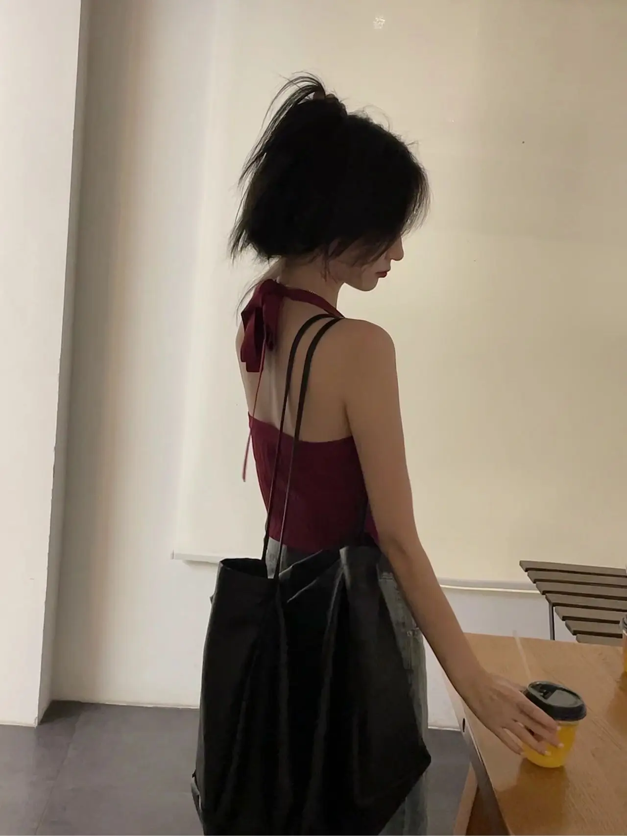 Rouge Ne sangle suspendue gilet femmes été Svel Csole vêtements intérieurs vêtements chauds cacher sous les bras beau Ba soutien-gorge ort haut