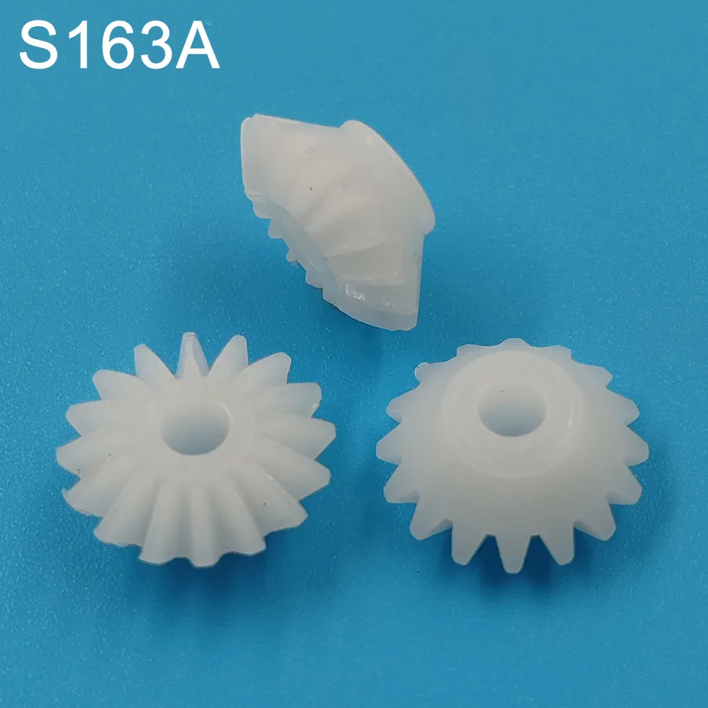 S163A 0.5M Bevel Pinions 16 Teeth 3mm Shaft Hole Plastic Bevel Gear Toy Parts Accessories 10pcs/lot