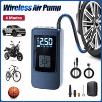 Bomba de aire portátil para coche, inflador de neumáticos inalámbrico, compresor de aire eléctrico con pantalla Digital LCD para coche, motocicletas, pelota de bicicleta