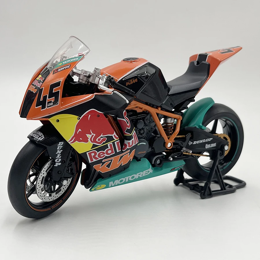 1:12 Diecast Motorcycle Model Toy 45# Bike Miniature Replica For Collection