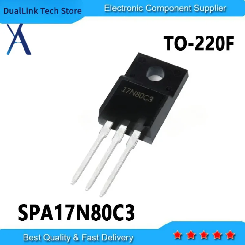 

10PCS New and Original 17N80C3 SPA17N80C3 TO-220F