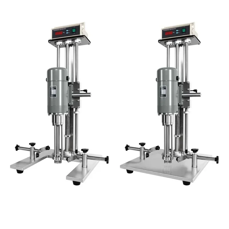 Desktop High Speed Shear Emulsifying Machine Digital Display Homogenizer for Liquid Mixing Dispersing Emulsification