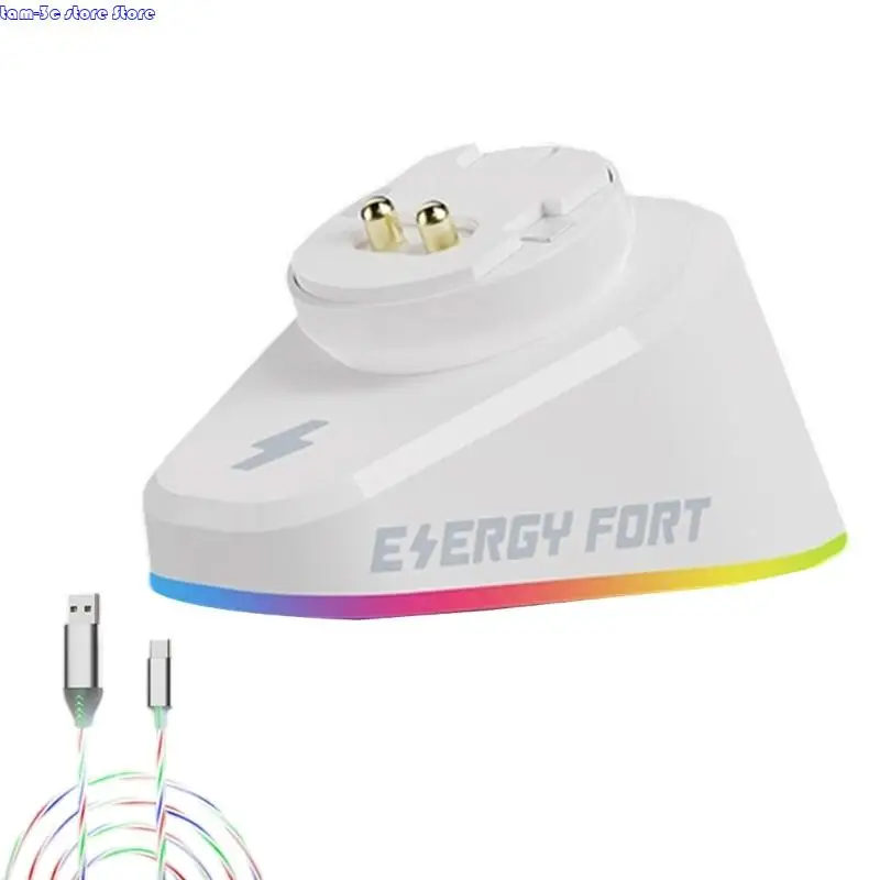 D0UA 2 in 1 Wireless Charging Stand Charging Dock Replacement for GPW4/G502/X/G903 Computer Mouse Accessories