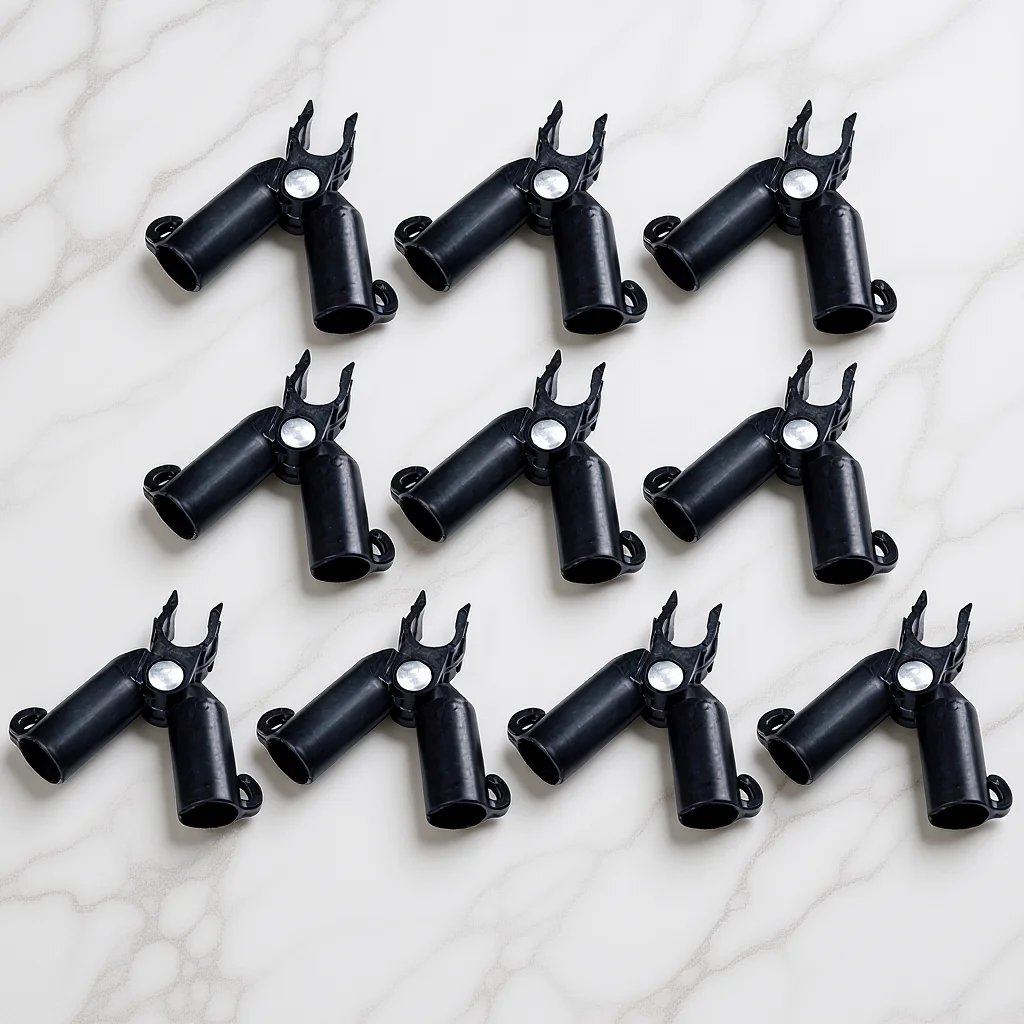

10pcs Garden Stake Connectors Adjustable Plant Plastic Connectors 0-70 Degree For Tomatoes Cucumbers Eggplants Connecting Tubes