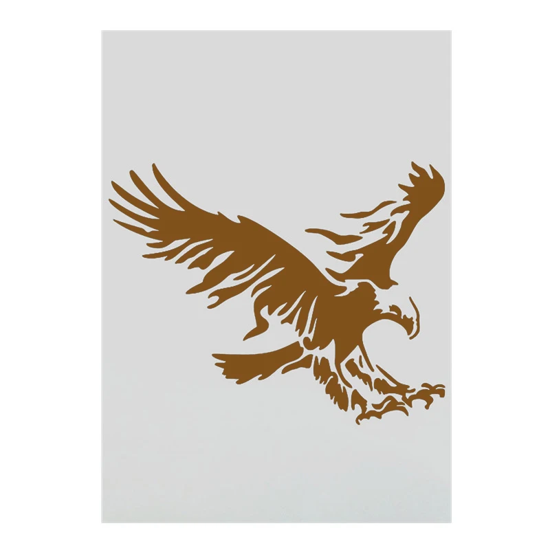 1pc A4 Size Eagle Pattern Stencil Templates For DIY Painting On Wall Furniture Fabric For Your Craft projects