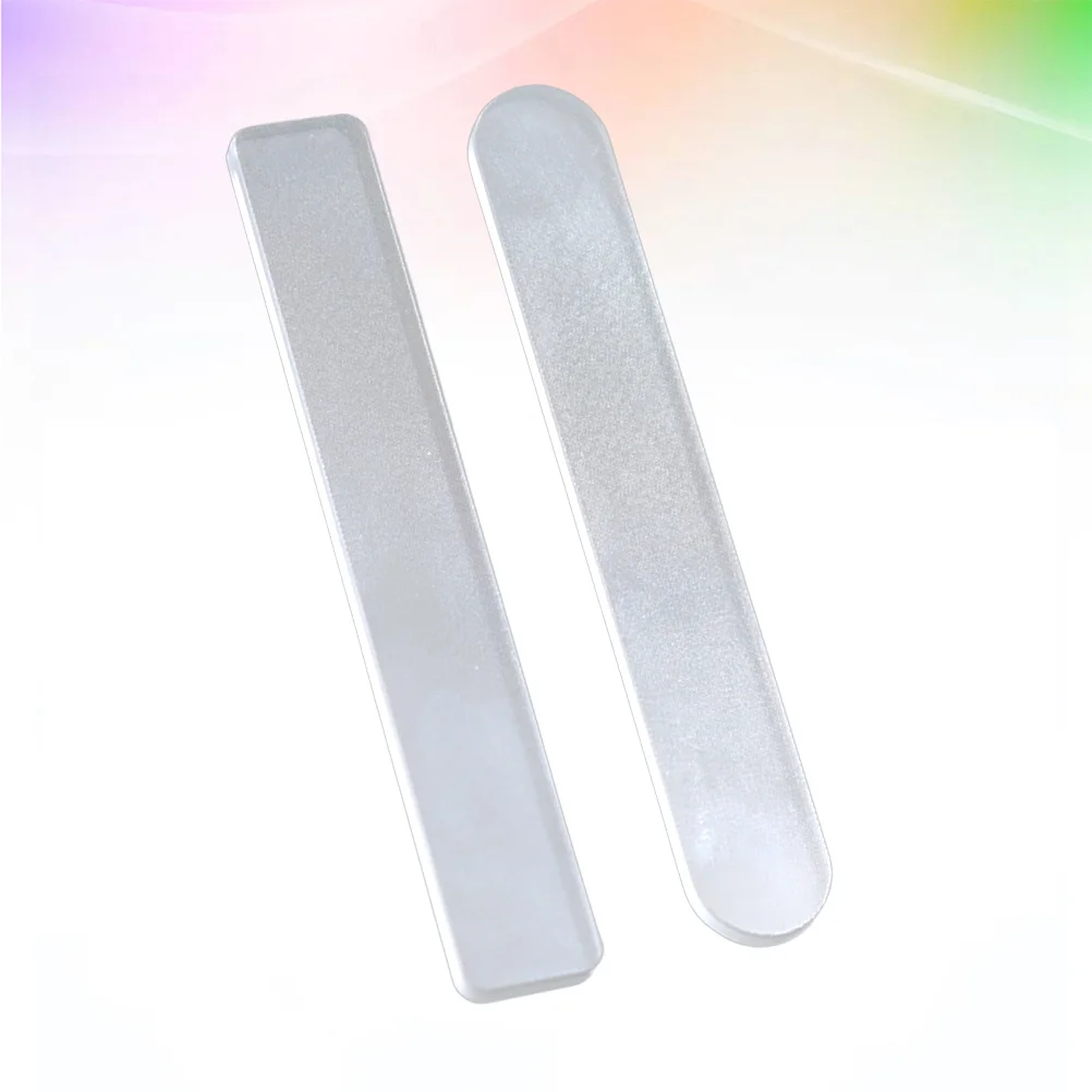 2Pcs Nano Polish Nail Files Glass Manicure Buffer for Nail Extensions Shaping Sanding Surface Removal Art Learner Professional