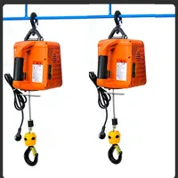 500KG Load Portable Electric Winch Traction Hoist Manual/Remote Control/Wire Control Electric Hoist 220V/110V Hoist Lifting Tool