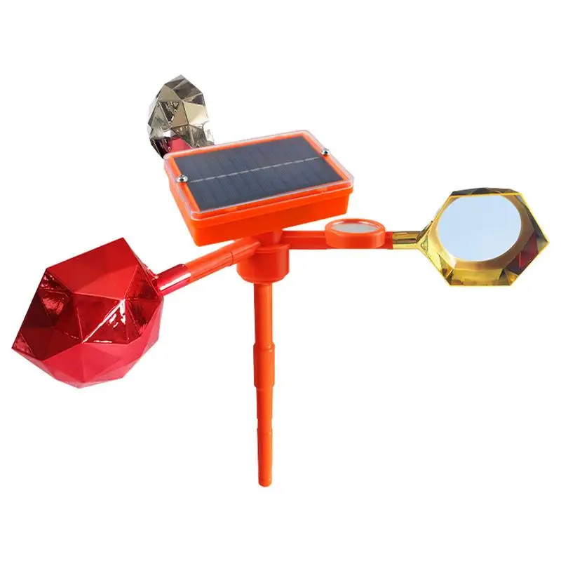 

Solar Energy Bird Repelling Device Farm Orchard Bird Windmills Scaring Device Wind Reflective Voice Crop Garden Protection Ponds