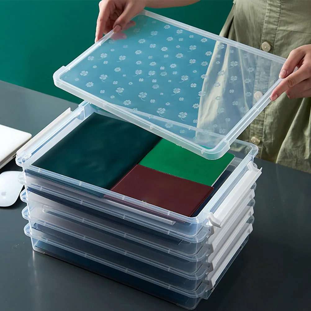 

Портативный органайзер для документов из полипропилена большой вместимости для офиса, дома, школы, коробка для хранения файлов и документов