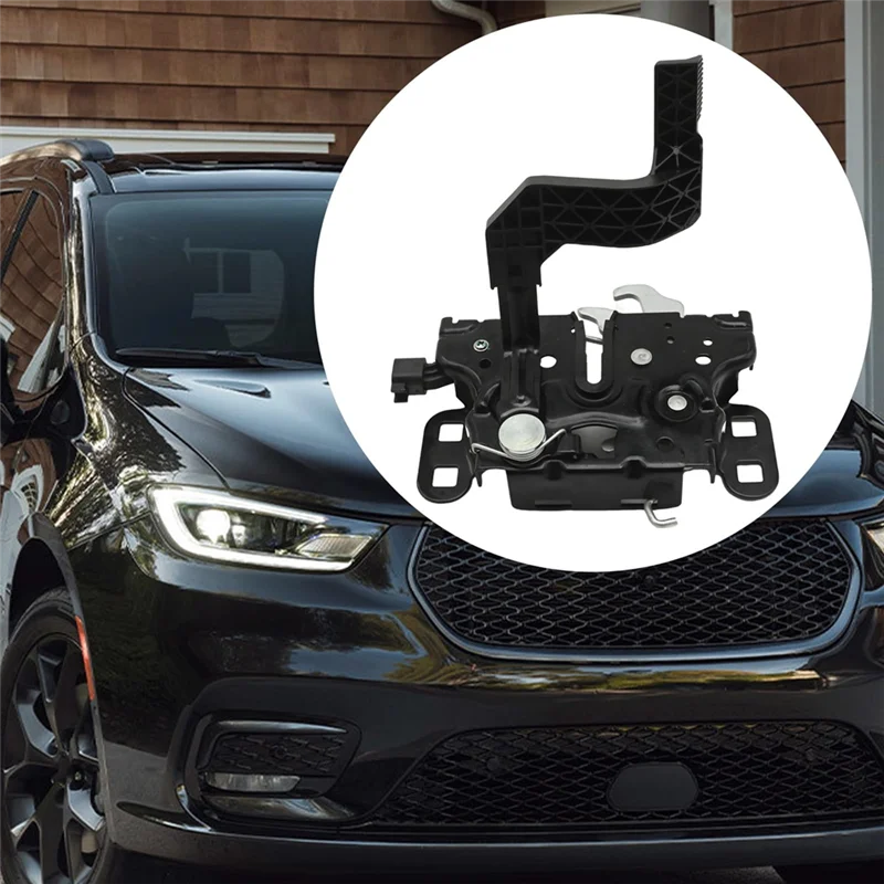 مجموعة قفل بمزلاج غطاء محرك السيارة لغطاء محرك كرايسلر باسيفيكا فوييجر - أرقام الجزء 68237953AD & 68237953AF #4