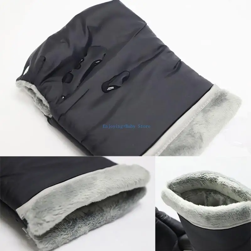 

770B Water Resistant Pram Gloves for Moms Dads Baby Stroller Hand Covers for Winter Protections Suitable for Outdoor Durable