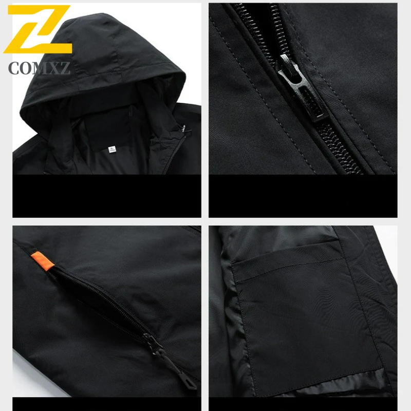 Hiking Stormcoat Jacket Men's Autumn Waterproof Windproof Windbreaker Men Outdoor Camping Hunting Running Fishing Sports Coat