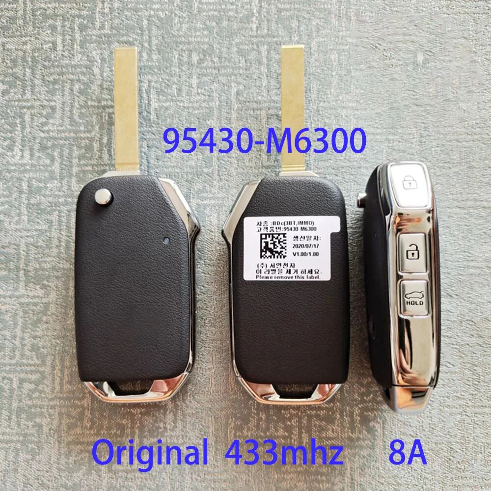 

Original 433MHZ 8A Chip Remote Control Key for KIA K3 95430-M6300 2019