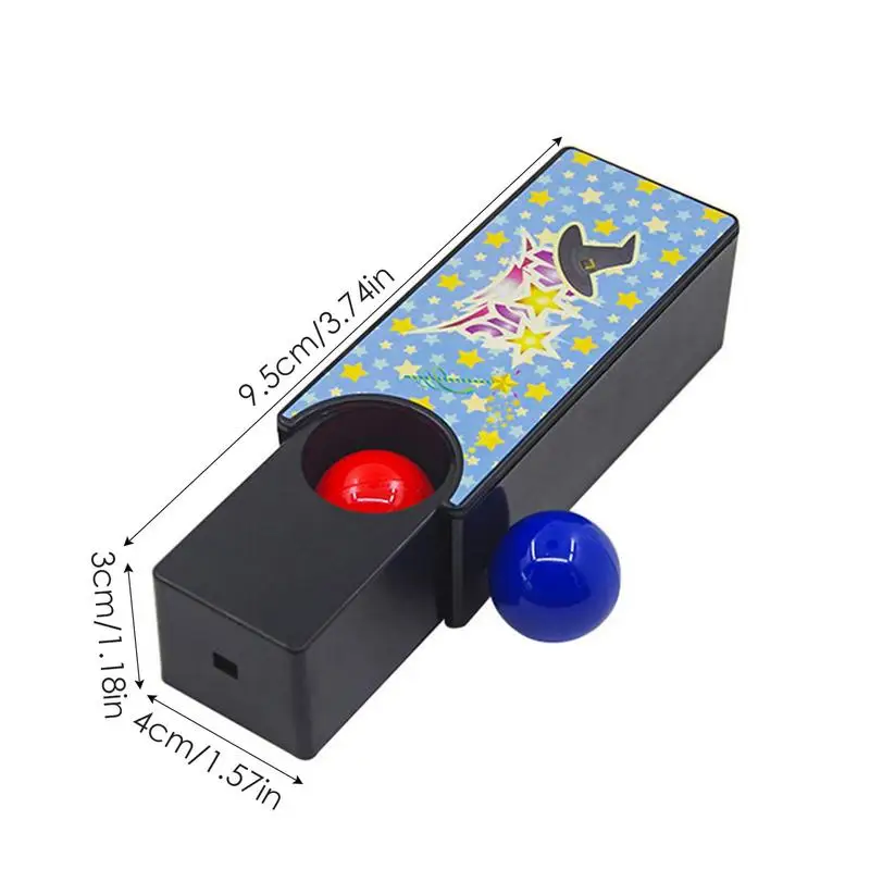 New Kids Toys Changeable Magic Box Turning The Red Ball Into The Blue Ball Magic Box Classic Magic Prop Stage Performance props