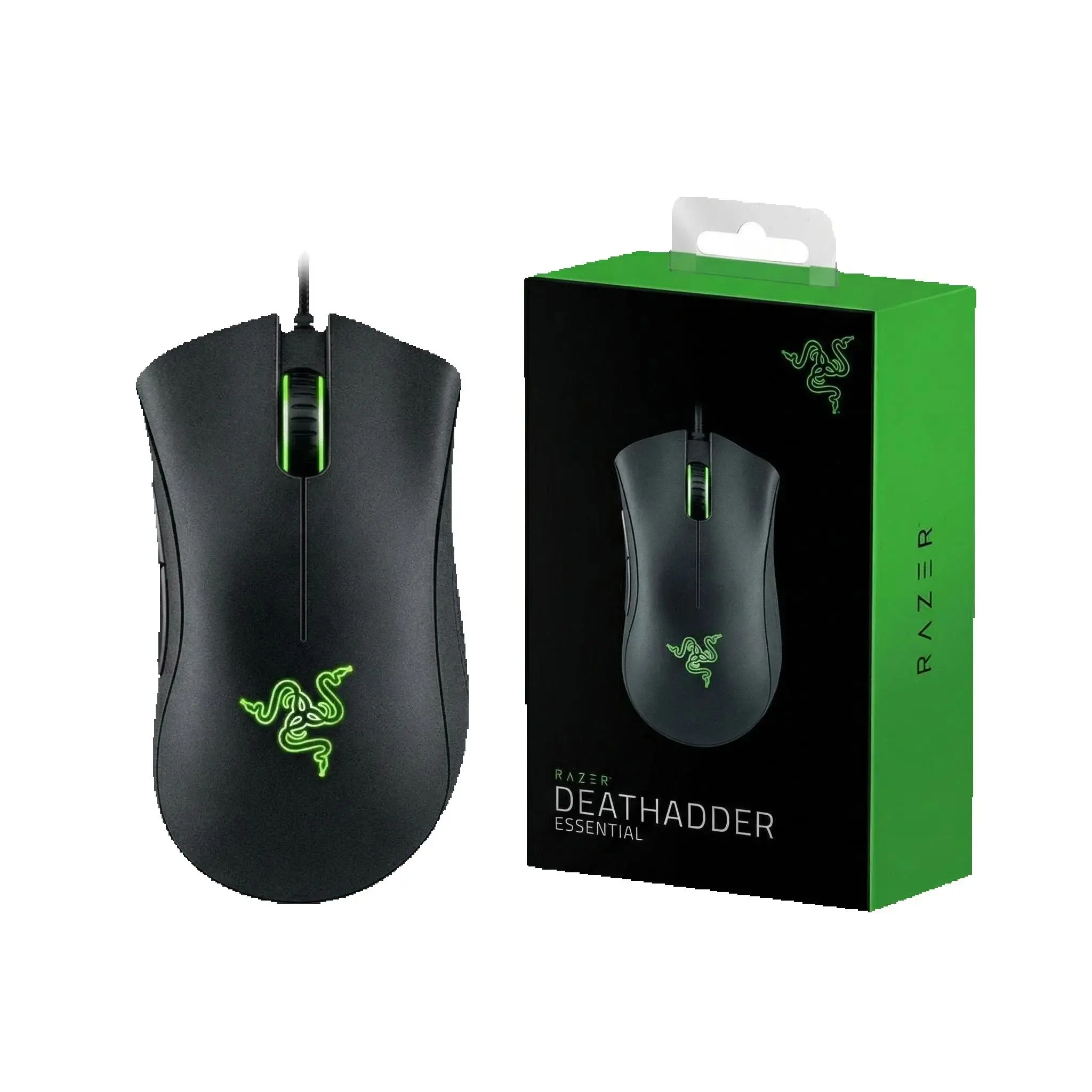 Ratón para Juegos con Cable Razer DeathAdder Essential, Sensor Óptico de 6400 DPI, 5 Botones Independientes para Computadora Portátil y PC Gamer