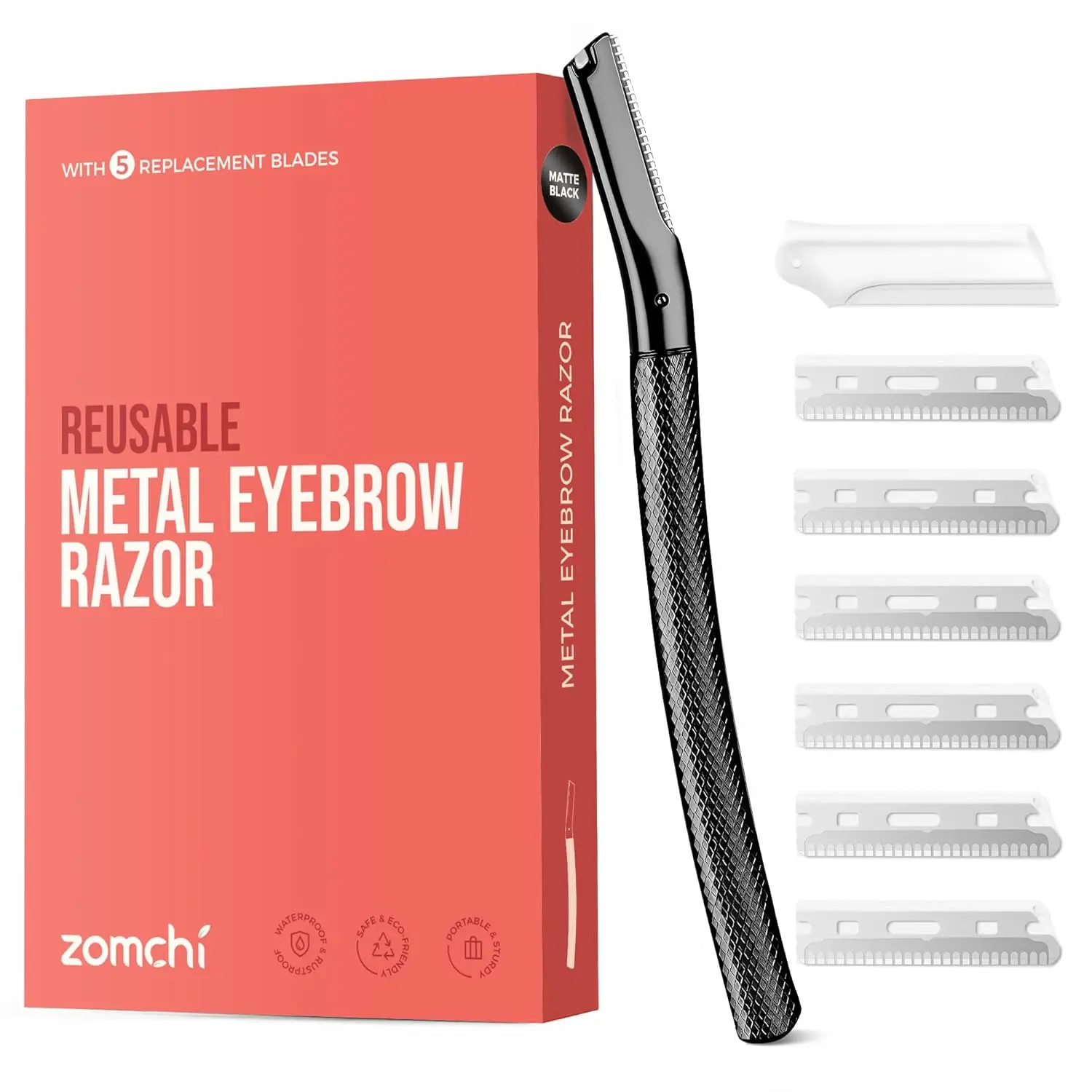 

Eyebrow Razor for Women & Men, Face Razor with Precision Cover, Facial Shaver with 6 Blades