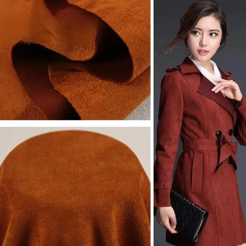 

Imitation Deerskin Velvet Fabric for Thickened Skirt Coat Fashion Clothing Wholesale Cloth Apparel Diy Sewing Material