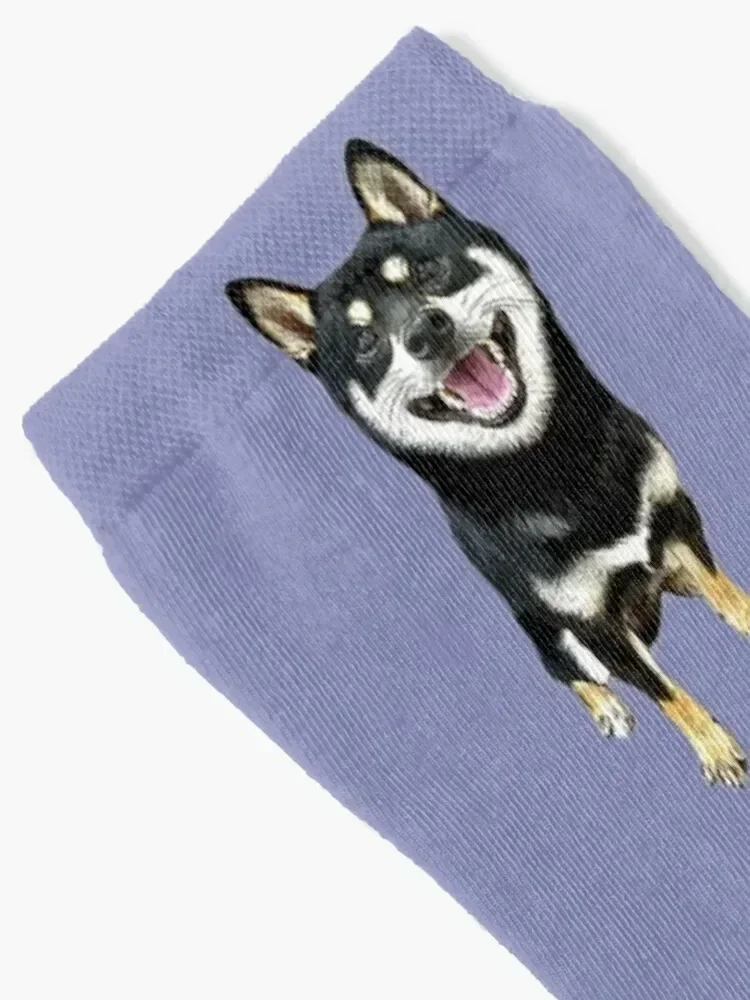 Shiba Inu Black and Tan Socks Christmas anti slip football Men Socks Luxury Brand Women's