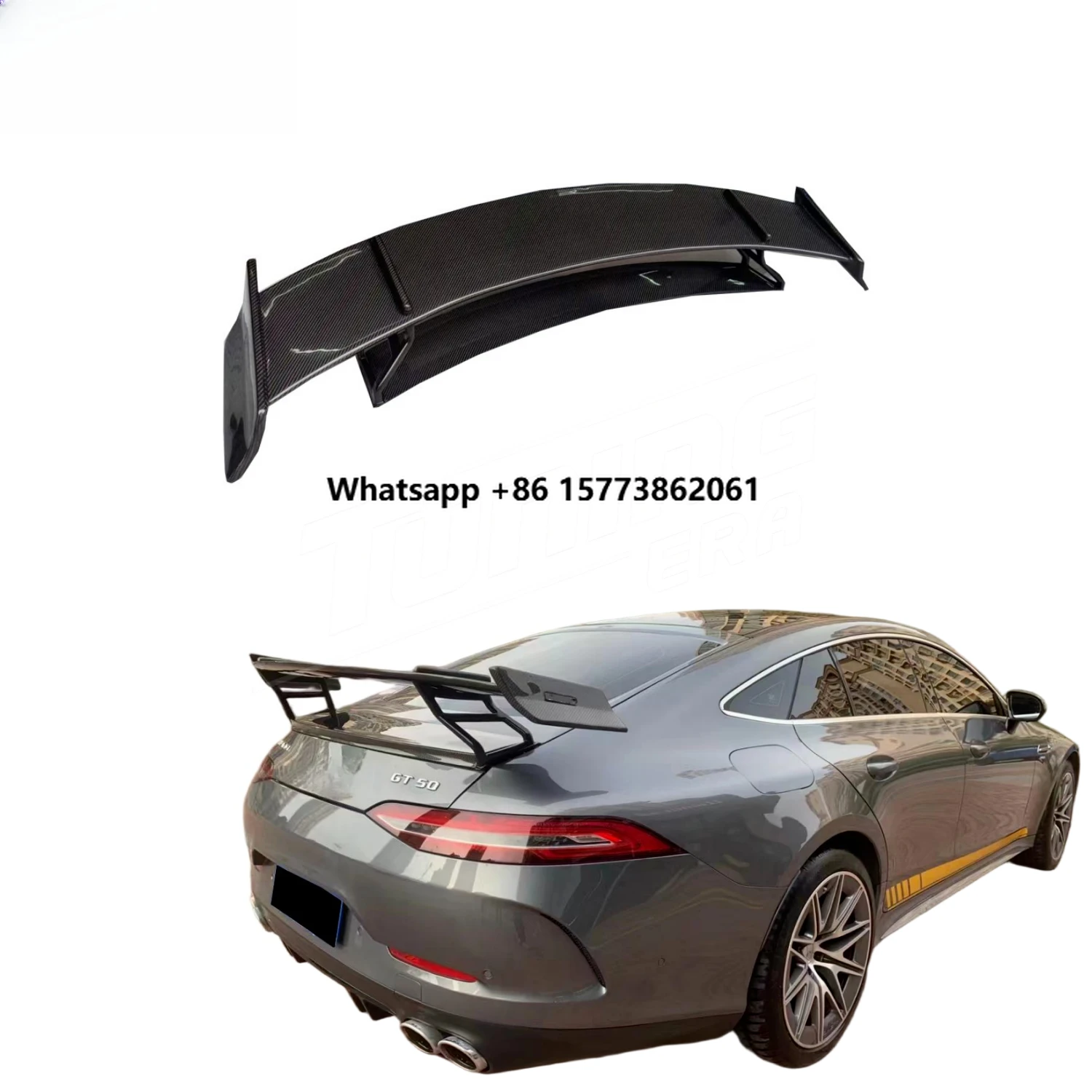 Carbon Fiber B-Rocket Style Wing Spoiler for  GT63 GT53 GT50 GT43 X290 2019+ Upgrade