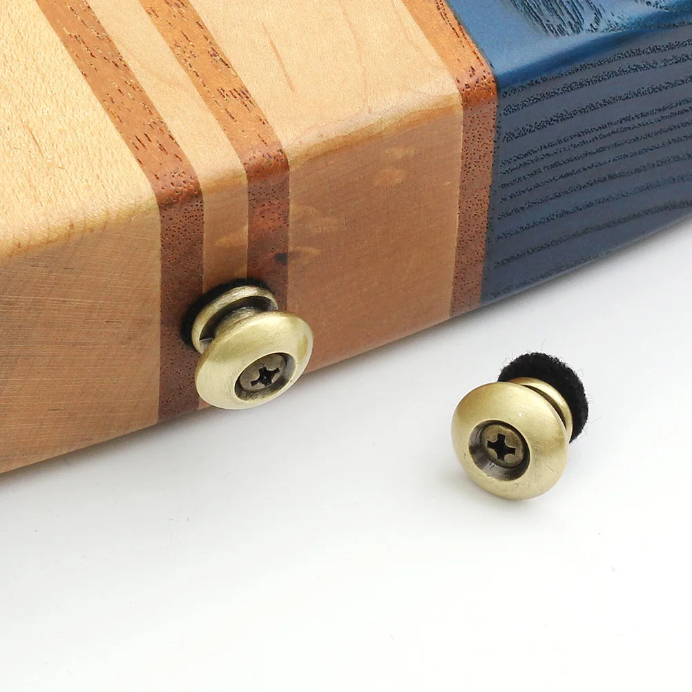 

4 Pcs Guitar Ukulele Bronze Strap Buttons Locks Electric Accessories Accesories Instrument