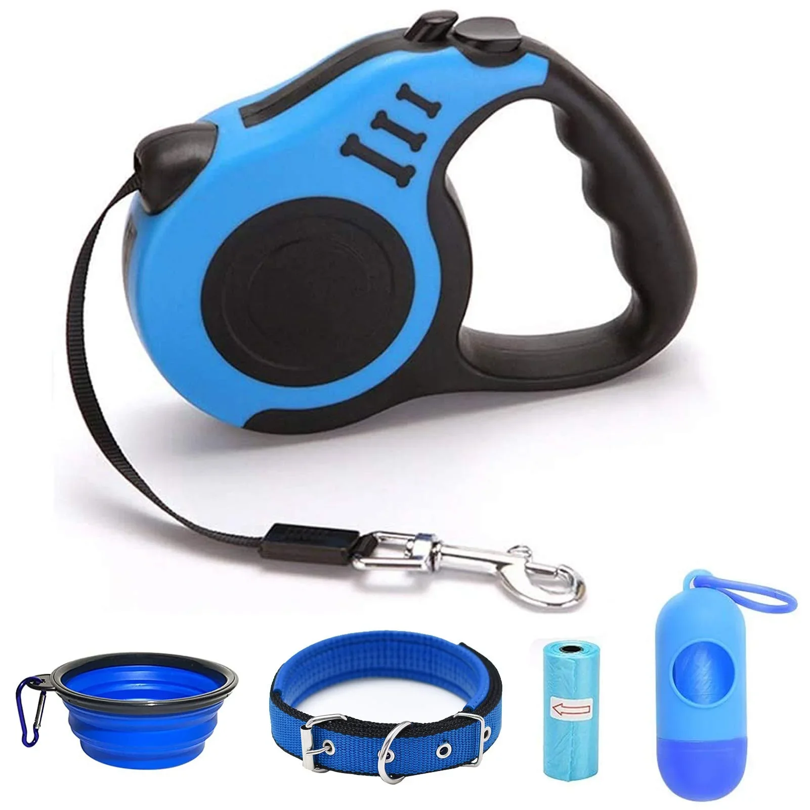 Retractable Cat Leash for Small Dogs and Cats  Tangle Free, Walking Leash with Anti Slip Handle, Pause and Lock Store Pet Leash