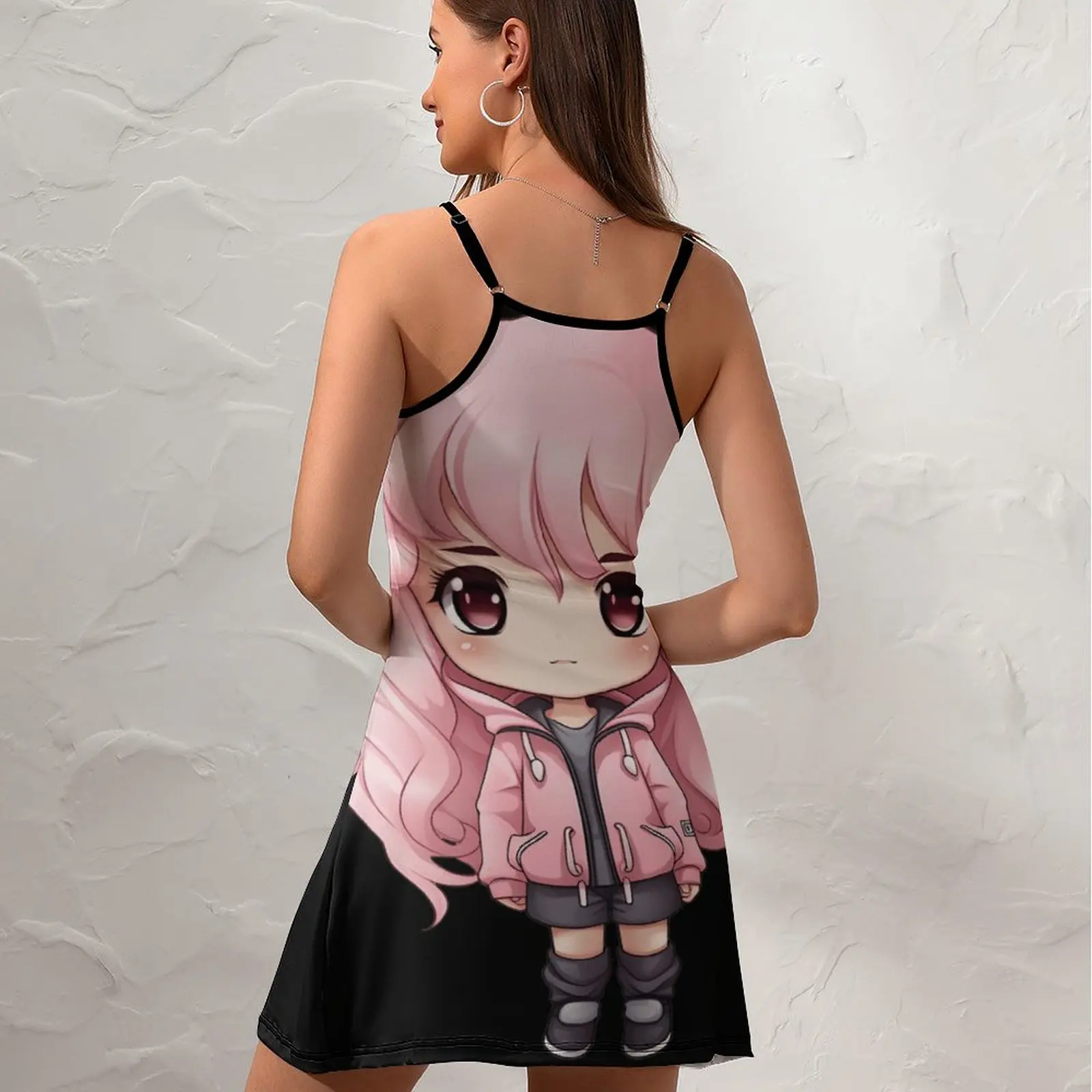 Sexy Chibi For Sale 5minArtStudio  Women's Sling Dress Funny Novelty  Parties  Woman's Dress Strappy Dress Graphic