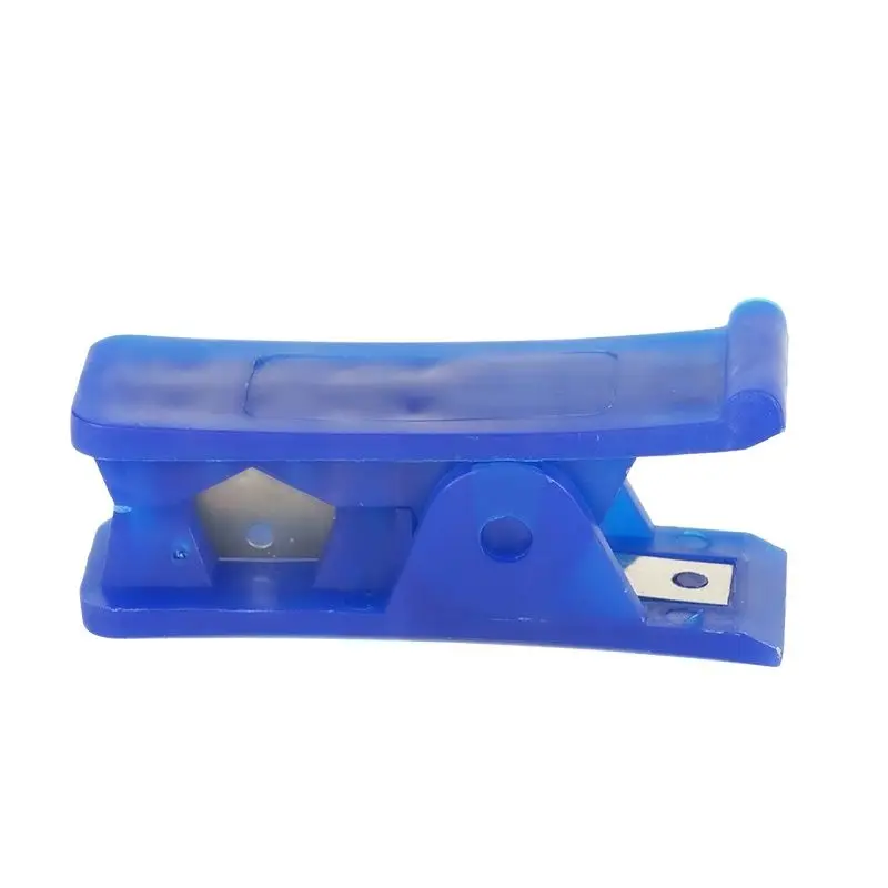 1 PCS Plastic PU PTFE Tube Cutter Pipe Rubber Silicone PVC PE Hose Nylon Cut Tool Blue Scissors