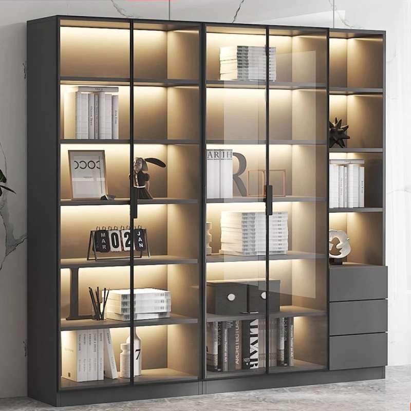 ガラス扉付きのキュリオキャビネット、コーヒーバー、ビュッフェキャビネット、白いヴィトリーナ、ガラスディスプレイ、ディスプレイショーケース、木製ワインセラー