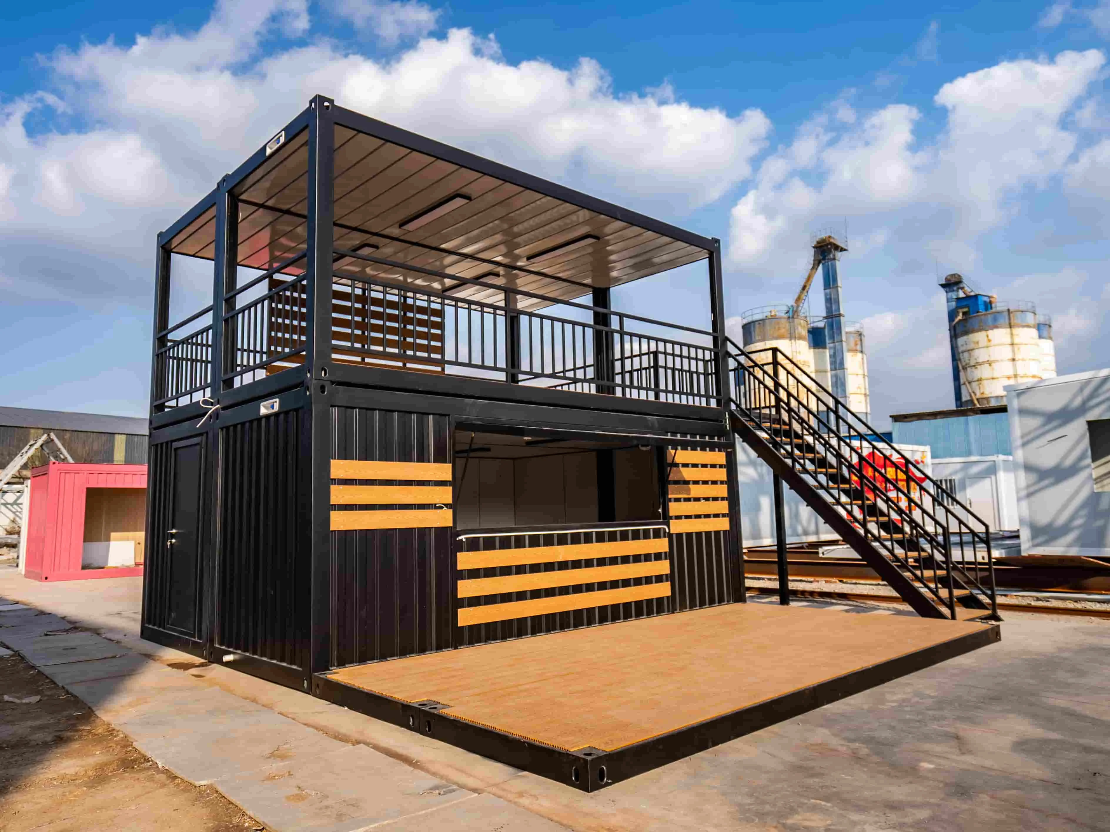 Creative Sandwich Panel Shipping Container House Modular Prefab Building Multi-purpose For Outdoor Office Shop Villa Hotel