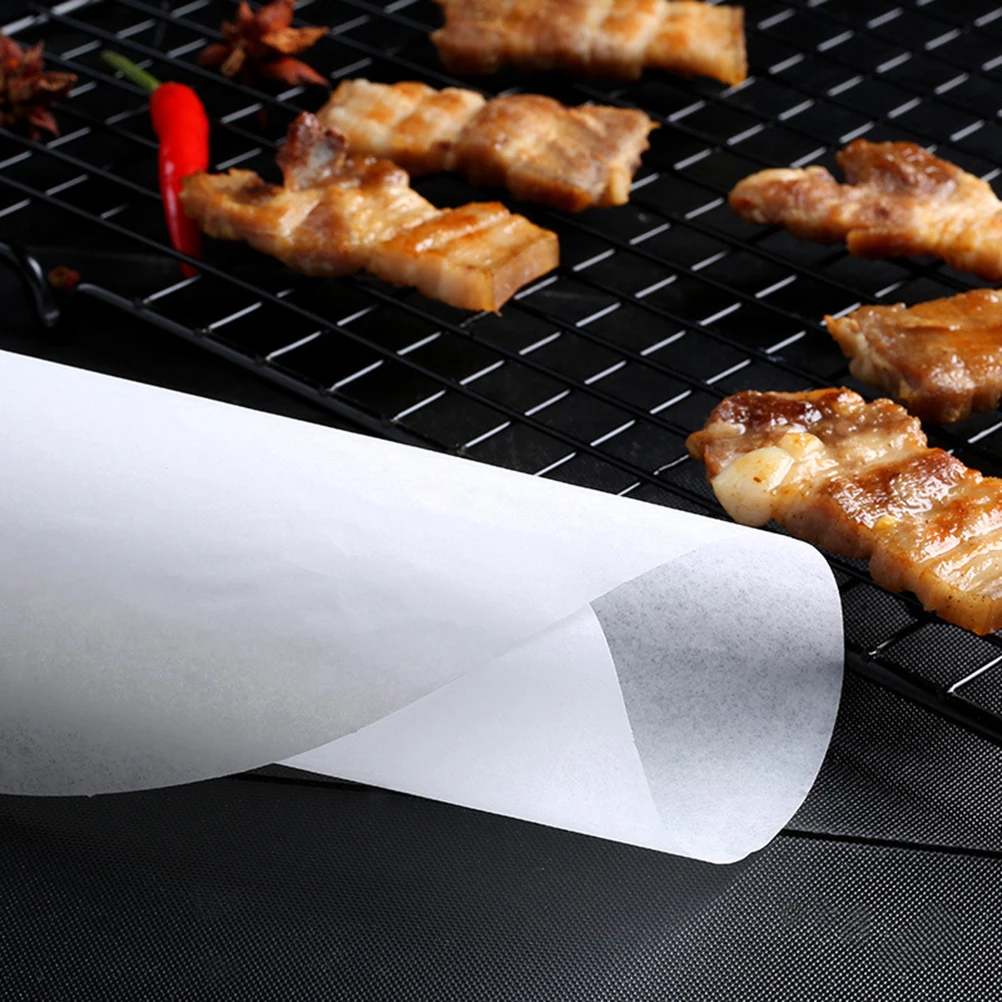 

50Pcs Non Stick Bbq Paper Round Barbecue Baking Paper Liners Diameter 23cm Home Kitchen Supplies Barbecue Supplies