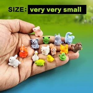 Miniaturfee Gartendekoration Accessoires, Capybara, Flamingo, Toucan, Pelican, Eichhörnchen, Fuchs, Kaninchen, Schwein, Katze, Frosch, 20 Stücke 10 Hauptverkaufsverzierung - №8