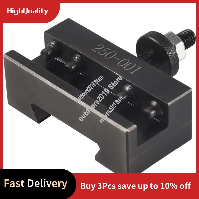3 Pcs Quick Tool Change Holder Turning Facing Lathe Parting Blade, 2 Pcs 250-001 & 1 Pcs 250-002-ABHG