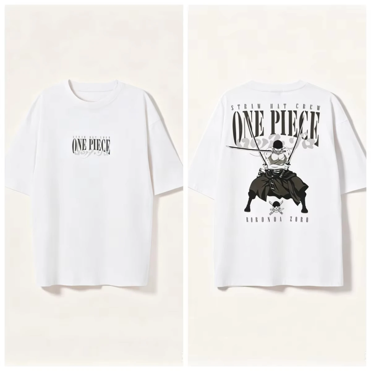 ONE PIECE White Beard Edward·Newgate Printed T-shirt Men's and Women's T-shirt Men's Top Sports T-shirt Men's T-shirt Harajuku