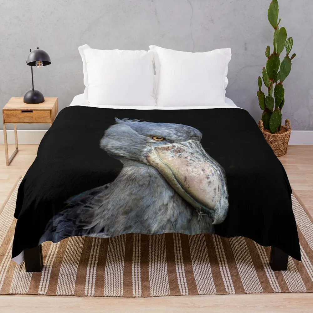 

Shoebill Throw Blanket Single Stuffeds Polar Weighted funny gift Blankets