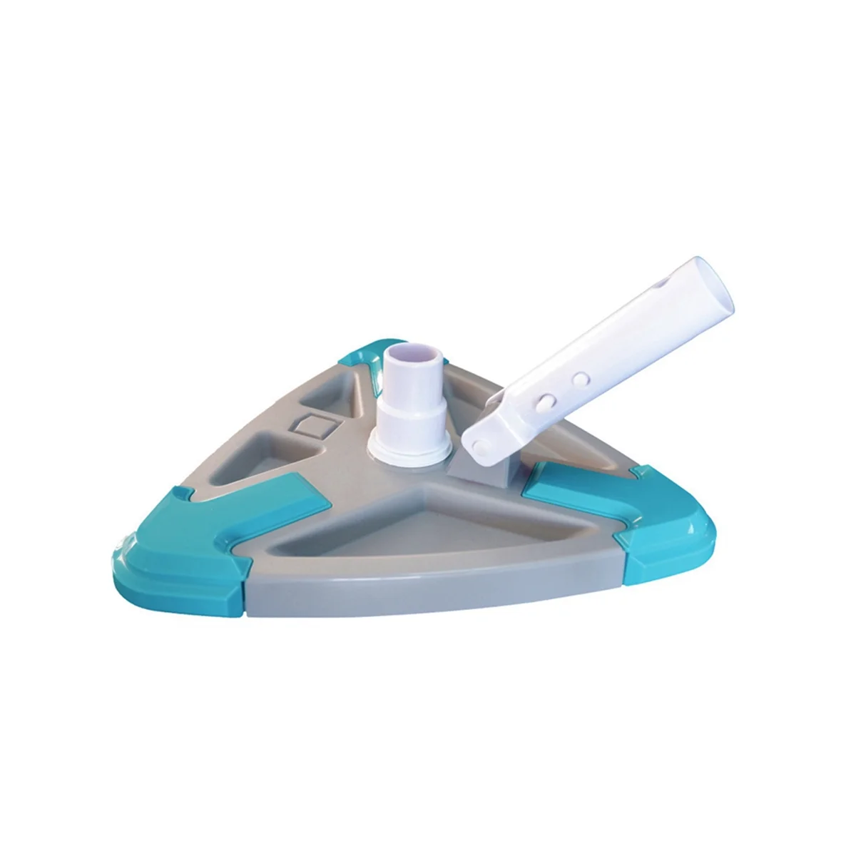 Vacuum Cleaner Head Triangular Pool Head with Side Brush Suction Head Brush Cleaner Swimming Pool Cleaning Tools