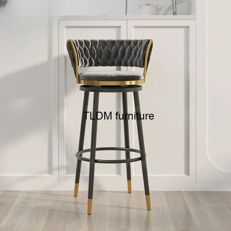 Feature Modern Bar Chairs Nordic Living Room Stool Outdoor Luxury Bar Chairs Kitchen Design High Barkrukken Furniture SR50BC