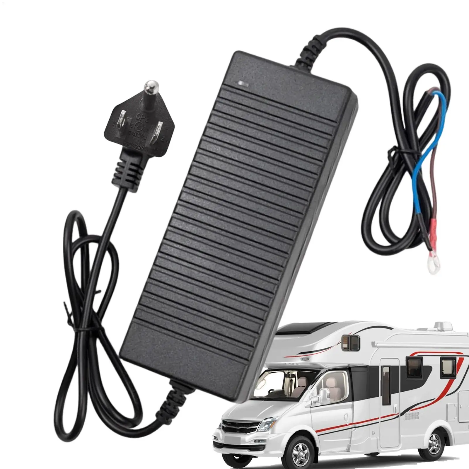110V/220V to 12V Car Heater Adapter Portable Power Supply Converter for Parking Overnight Camping Tent Cargo Van Truck RV