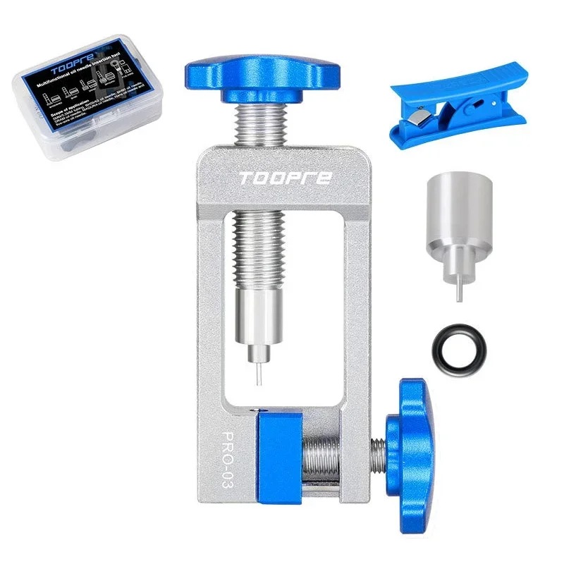 2 In 1 Bicycle Brake Hydraulic Hose Needle Driver Cutter Olive Head Press-in Tube Cutter Repair Tool for Bike Banjo Repair Tool