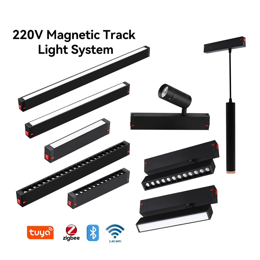 Recessed Commercial Line Systems Micro Accessories 20W 30W Focus Adjustable Spot Led Magnetic Tracks Lights Led Spots On Rails