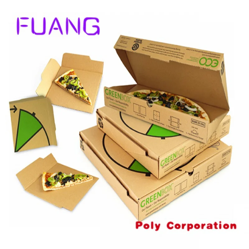 Custom  2023 Custom Logo Printing pizza box corrugated paper reusable pizza packing box