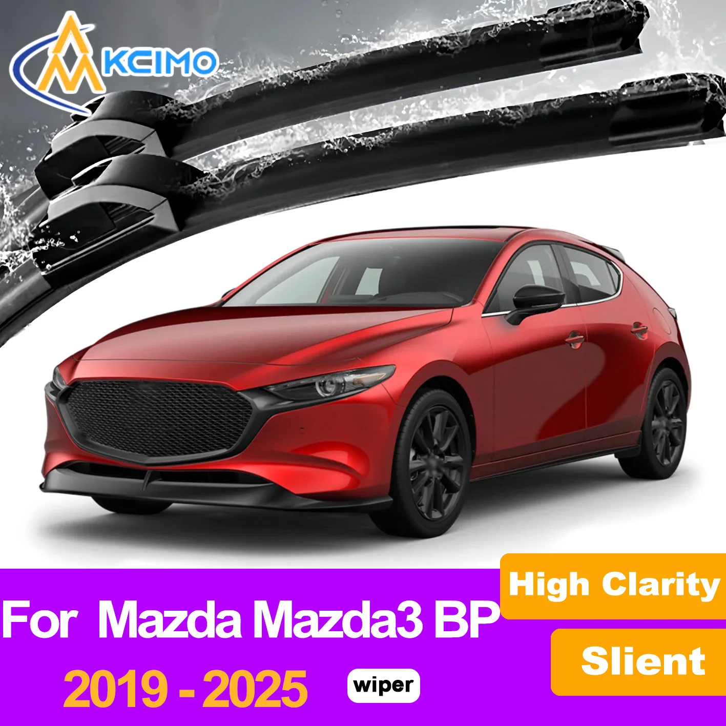

2Pcs Front Windshield Wiper Blades For Mazda Mazda3 BP 2019-2025 Mazda Axela Windscreen Window Car Accessories