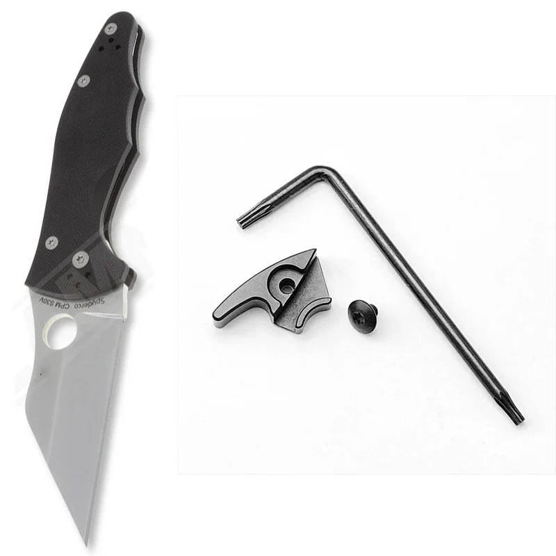 2 Sets/Lot Fold Knife Aluminium Quick Hook Thumb Stud Screw for Spyderco Paramilitary 2 Para3 Lightweight Endura C10 Delica C11