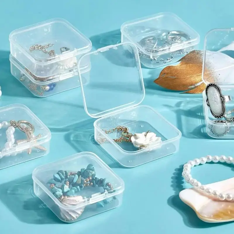 Multifunctional Plastic Box Nail Art Jewelry Rhinestone Diamond Desktop Storage Box Component Parts Classification Container
