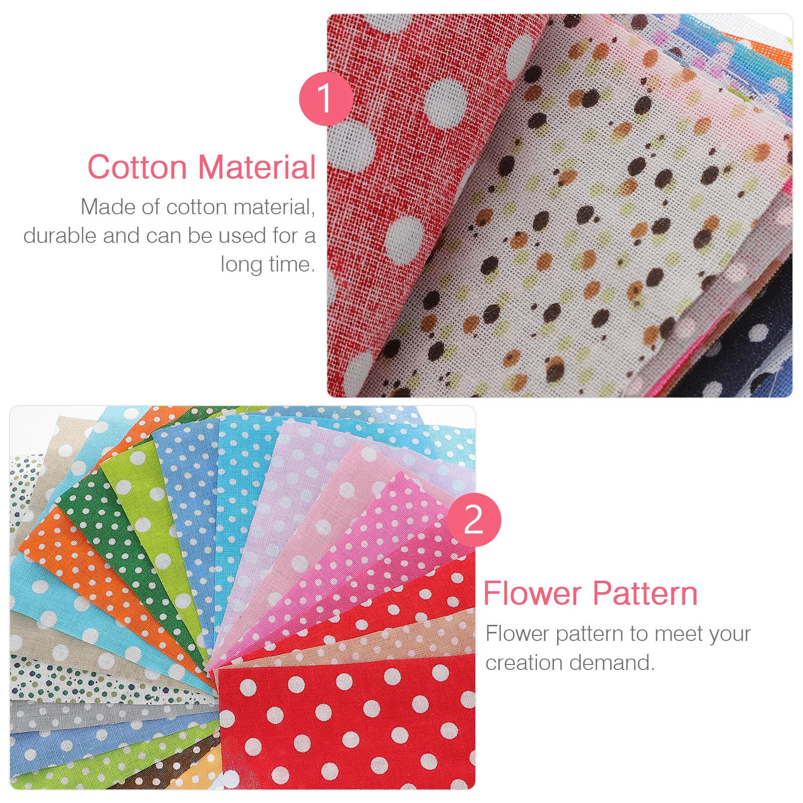 50pcs 10X10Cm Cotton Patchwork Fabric Flower Pattern Craft Cloth For Quilting Sewing Diy Projects Handmade Accessories
