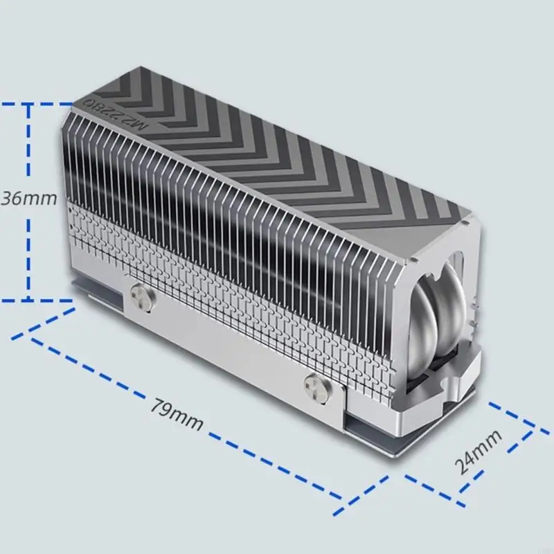Enfriador SSD M.2 calidad F3MA, disipador térmico SSD M.2 2280, mejora eficiencia refrigeración para mejor